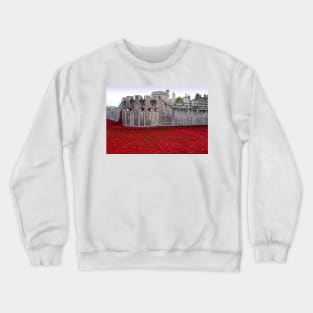 Tower of London Red Poppies Crewneck Sweatshirt